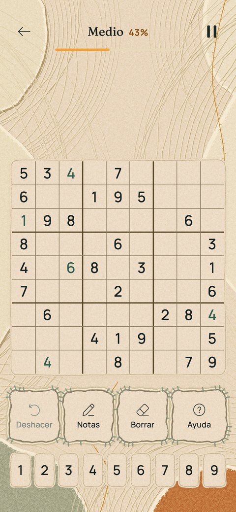 El tablero de sudoku de Losela sobre papel kraft